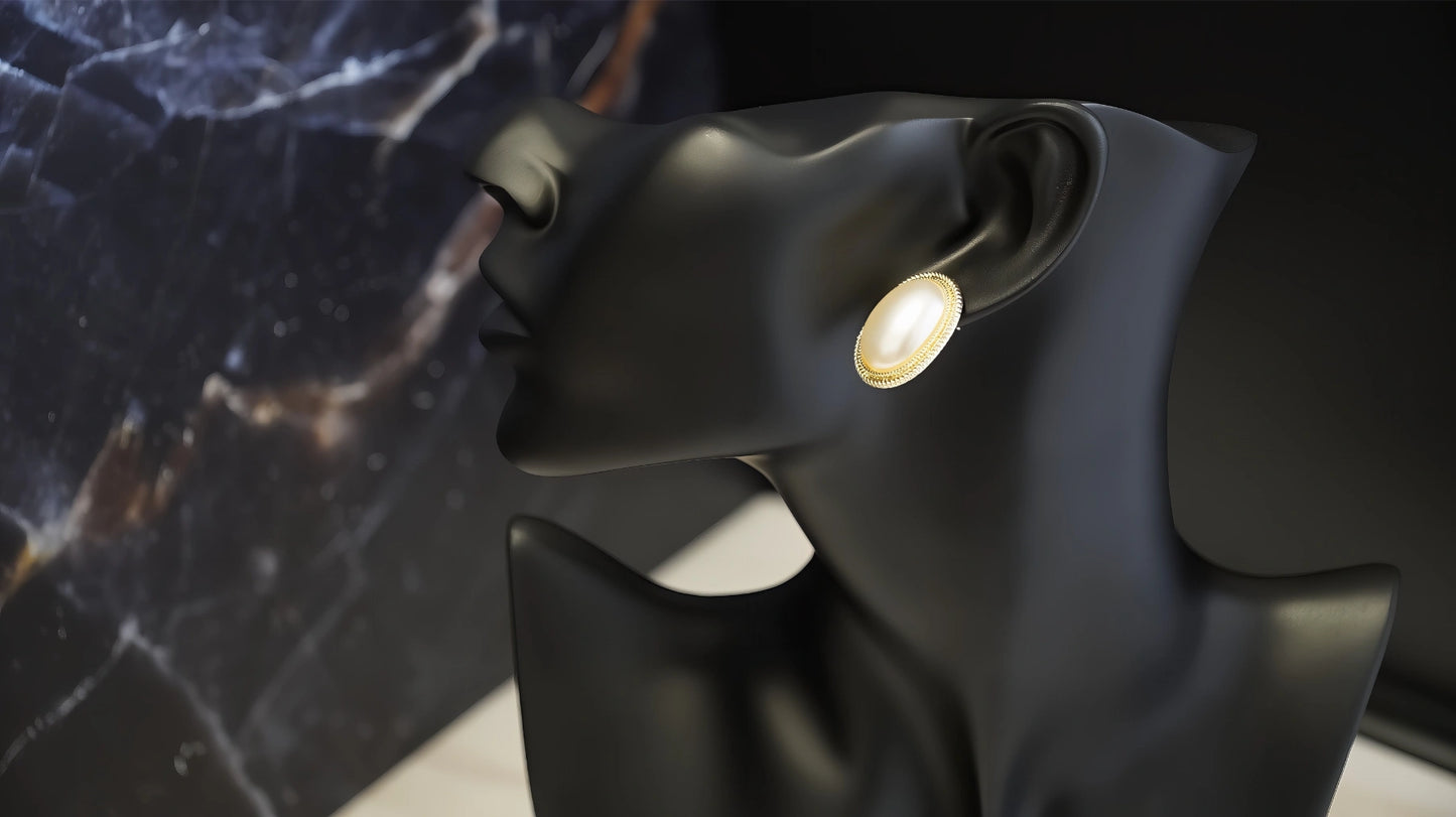 ORECCHINI RETRO' OVALE