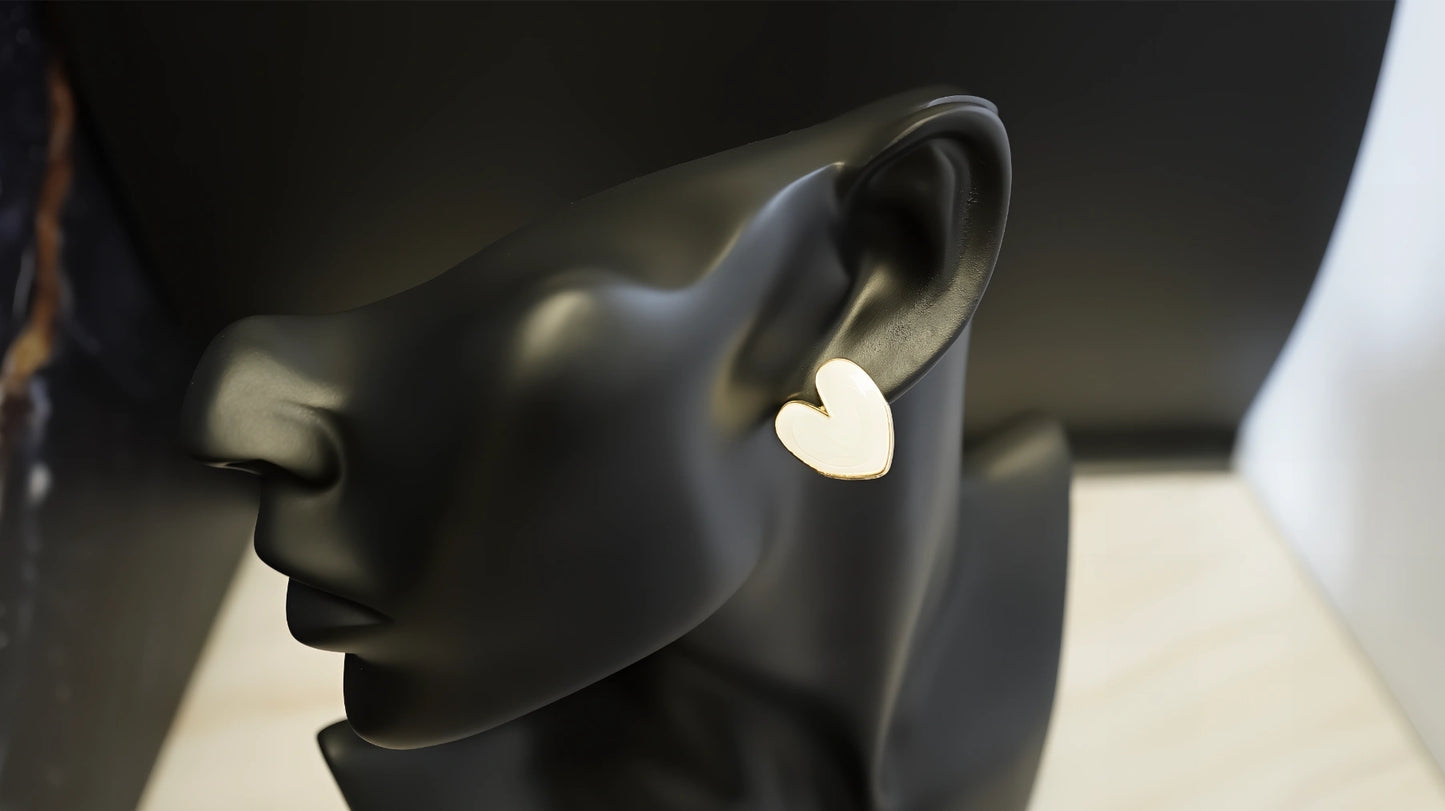 ORECCHINI A CUORE IRREGOLABILE (Medio)