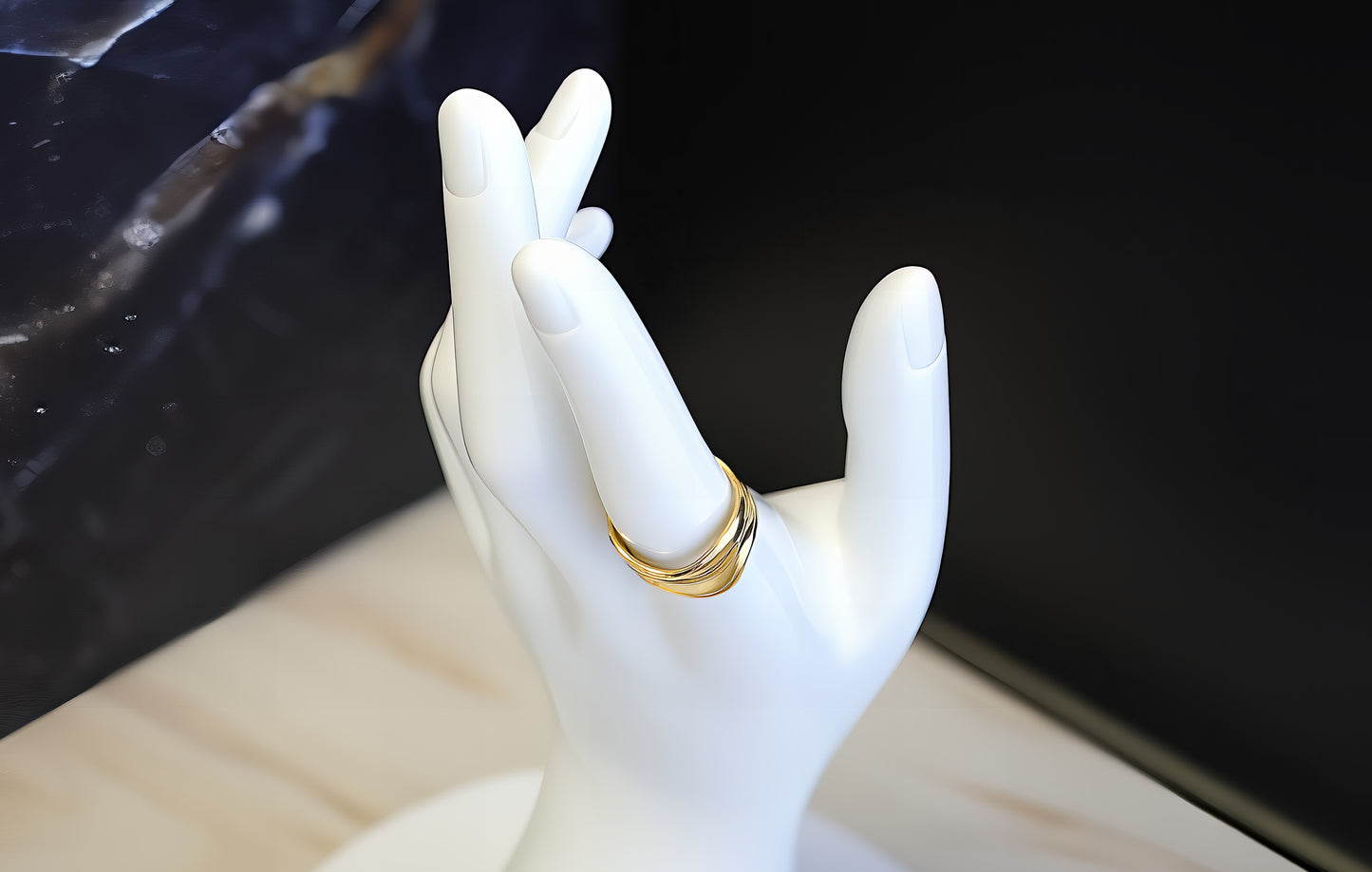 ANELLO A DOPPIA FASCIA IRREGOLARE