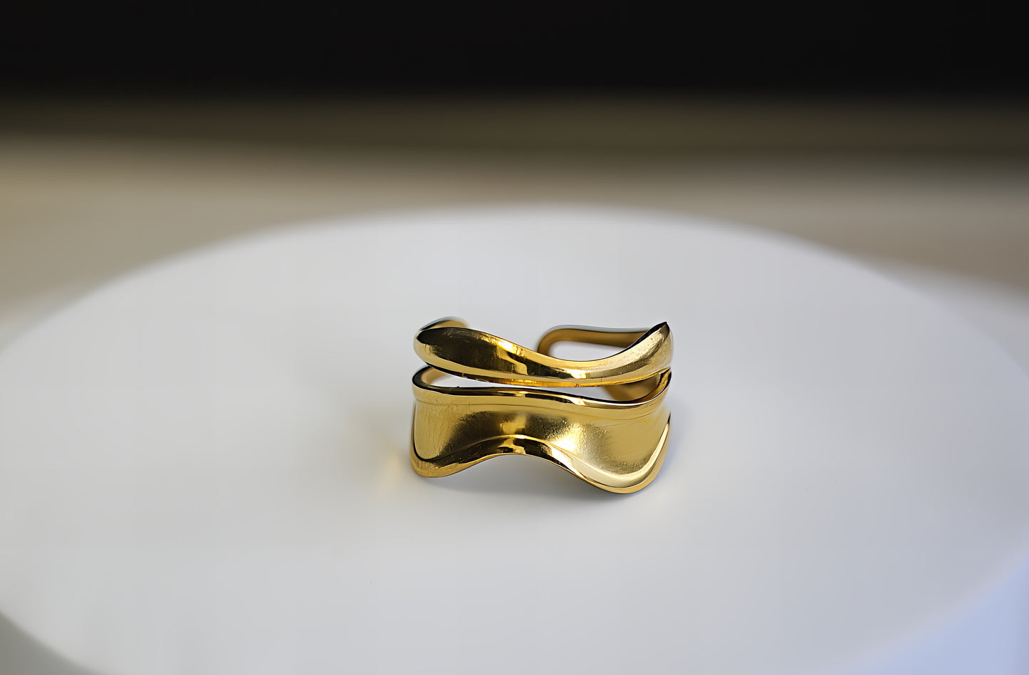 ANELLO A DOPPIA FASCIA IRREGOLARE