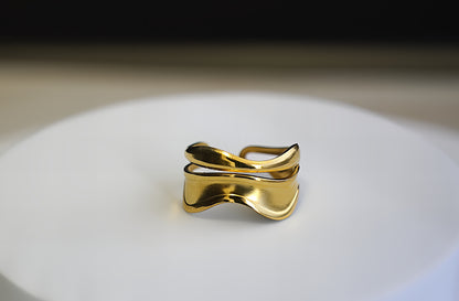 ANELLO A DOPPIA FASCIA IRREGOLARE