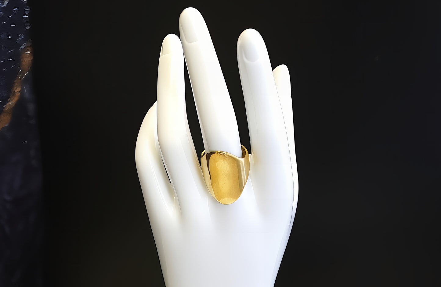 ANELLO GEOMETRICO A FASCIA PIENA CON SIGILLO