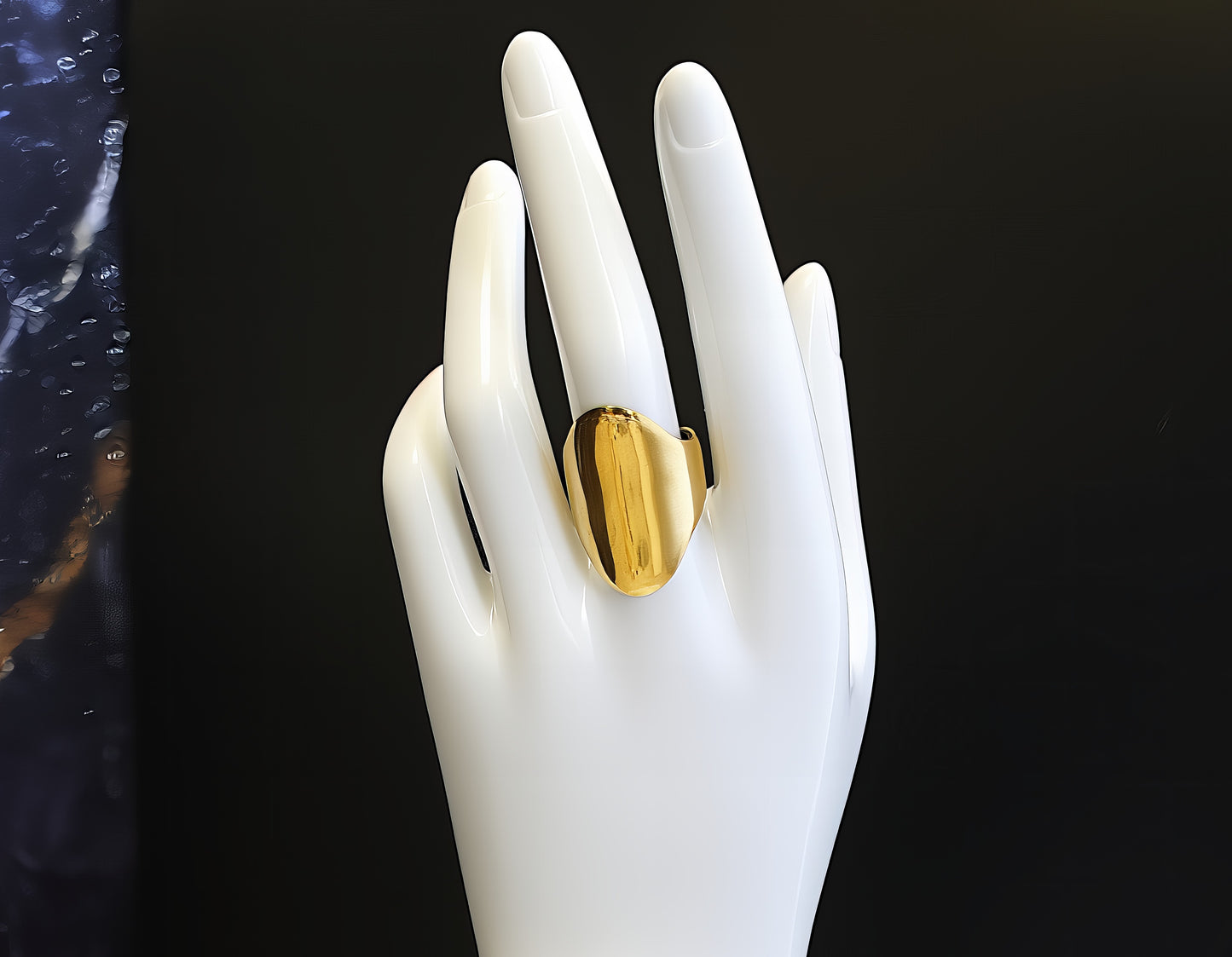 ANELLO GEOMETRICO A FASCIA PIENA CON SIGILLO