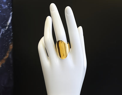 ANELLO GEOMETRICO A FASCIA PIENA CON SIGILLO