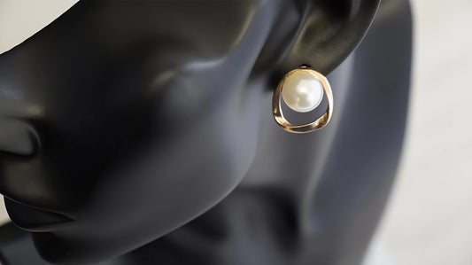 ORECCHINI GEOMETRICI A CERCHIO KOREANO