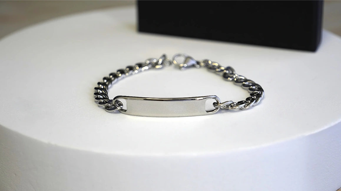 BRACCIALE CON PLACCHETTA PERSONALIZZABILE (grande)