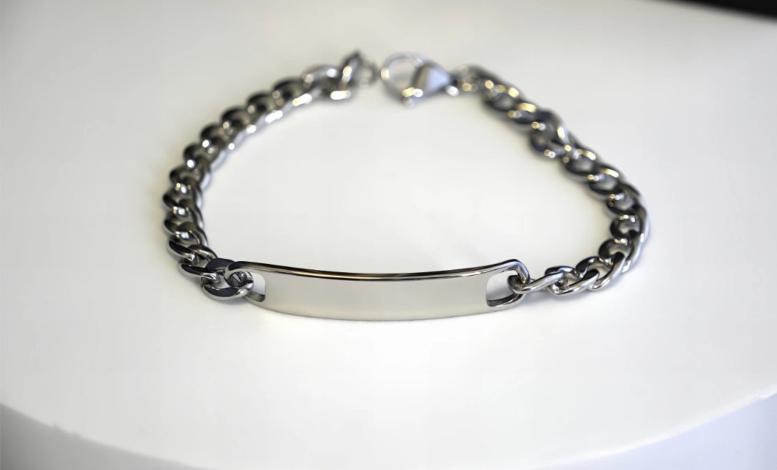 BRACCIALE CON PLACCHETTA PERSONALIZZABILE (grande)