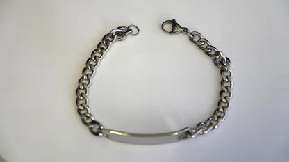 BRACCIALE CON PLACCHETTA PERSONALIZZABILE (grande)