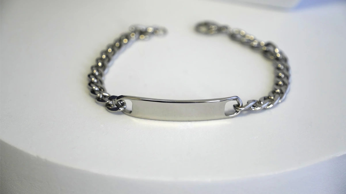 BRACCIALE CON PLACCHETTA PERSONALIZZABILE (grande)