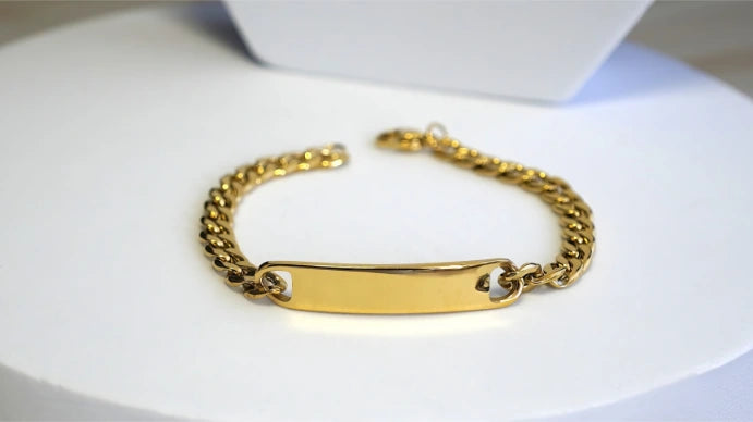 BRACCIALE CON PLACCHETTA PERSONALIZZABILE (grande)