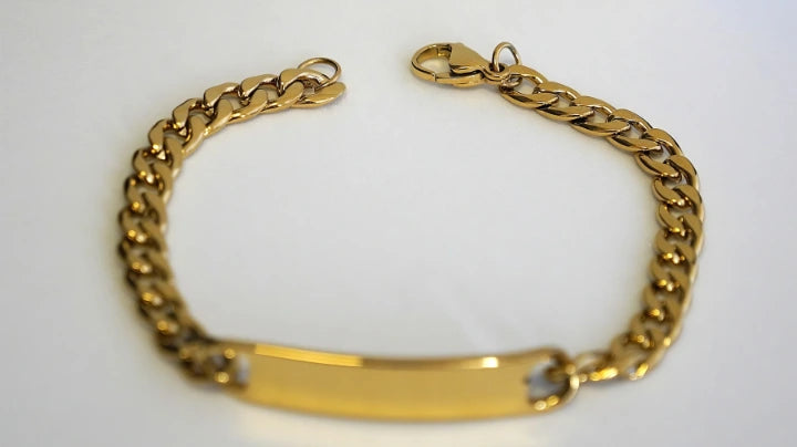 BRACCIALE CON PLACCHETTA PERSONALIZZABILE (grande)