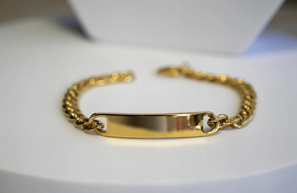 BRACCIALE CON PLACCHETTA PERSONALIZZABILE (grande)