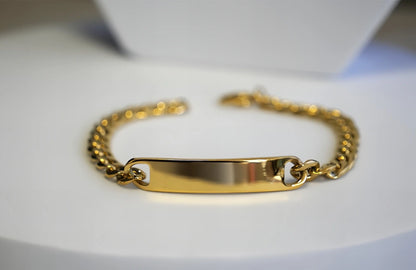 BRACCIALE CON PLACCHETTA PERSONALIZZABILE (grande)