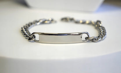 BRACCIALE CON PLACCHETTA PERSONALIZZABILE (grande)