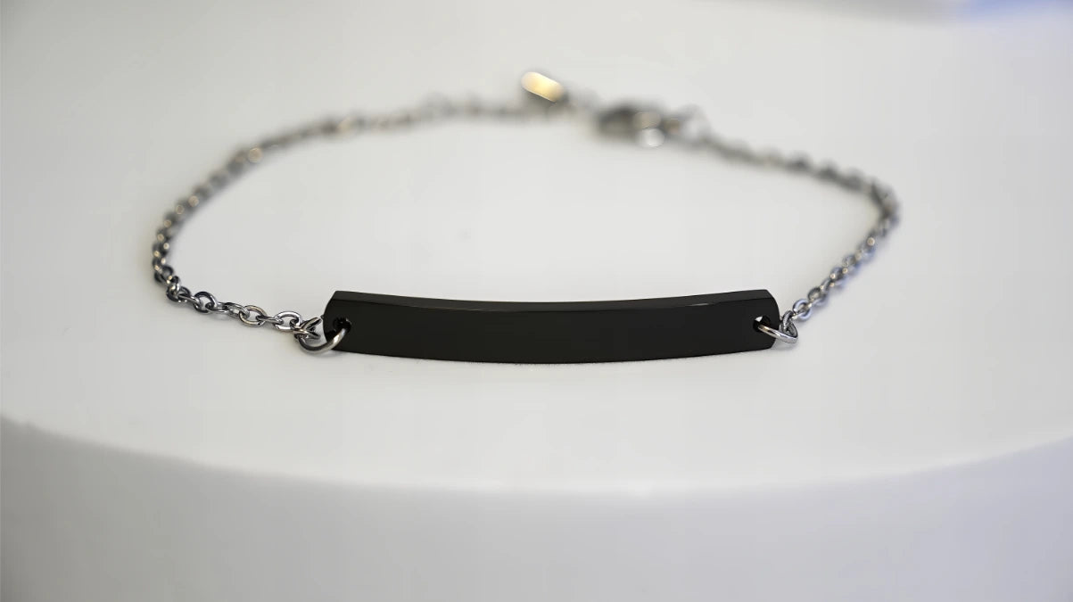BRACCIALE CON PLACCHETTA PERSONALIZZABILI (piccola)