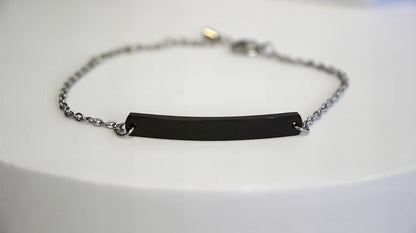 BRACCIALE CON PLACCHETTA PERSONALIZZABILI (piccola)