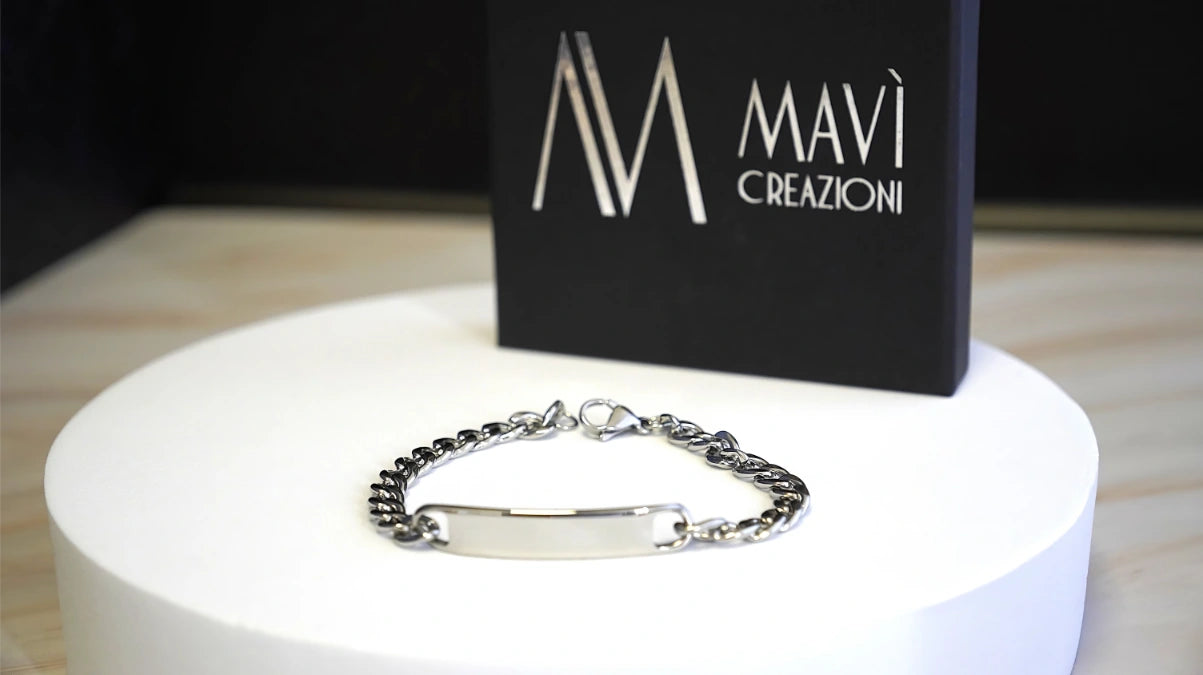 BRACCIALE CON PLACCHETTA PERSONALIZZABILE (grande)