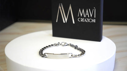 BRACCIALE CON PLACCHETTA PERSONALIZZABILE (grande)