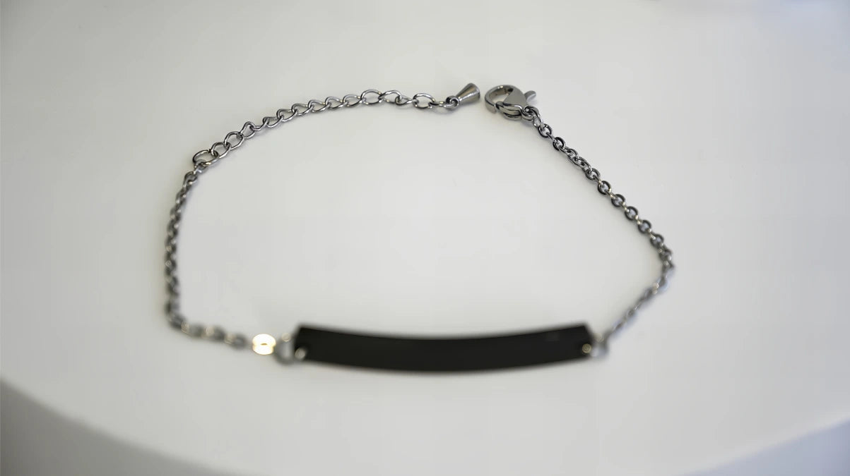BRACCIALE CON PLACCHETTA PERSONALIZZABILI (piccola)