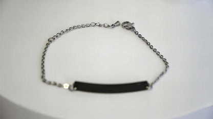 BRACCIALE CON PLACCHETTA PERSONALIZZABILI (piccola)