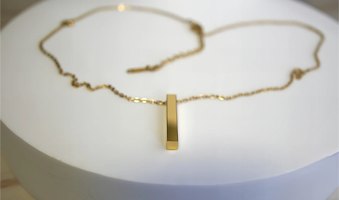 COLLANA CON LINGOTTO PERSONALIZZABILE