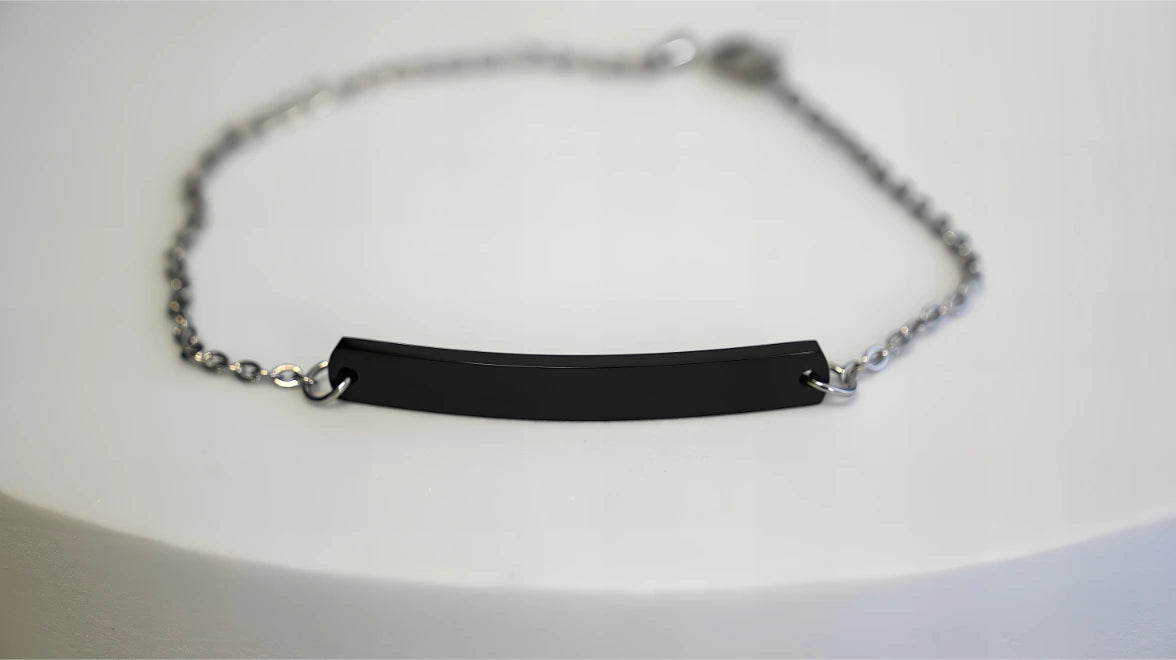 BRACCIALE CON PLACCHETTA PERSONALIZZABILI (piccola)