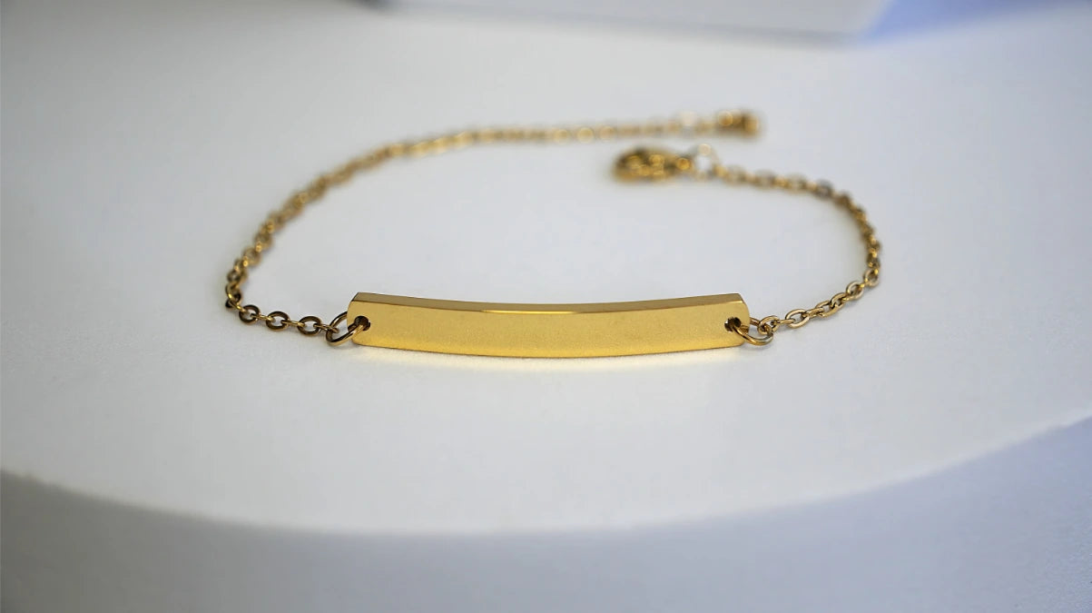 BRACCIALE CON PLACCHETTA PERSONALIZZABILI (piccola)