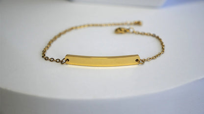 BRACCIALE CON PLACCHETTA PERSONALIZZABILI (piccola)