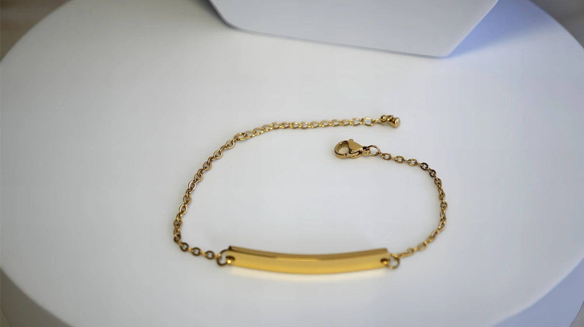 BRACCIALE CON PLACCHETTA PERSONALIZZABILI (piccola)