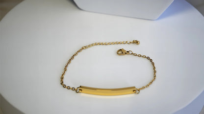 BRACCIALE CON PLACCHETTA PERSONALIZZABILI (piccola)