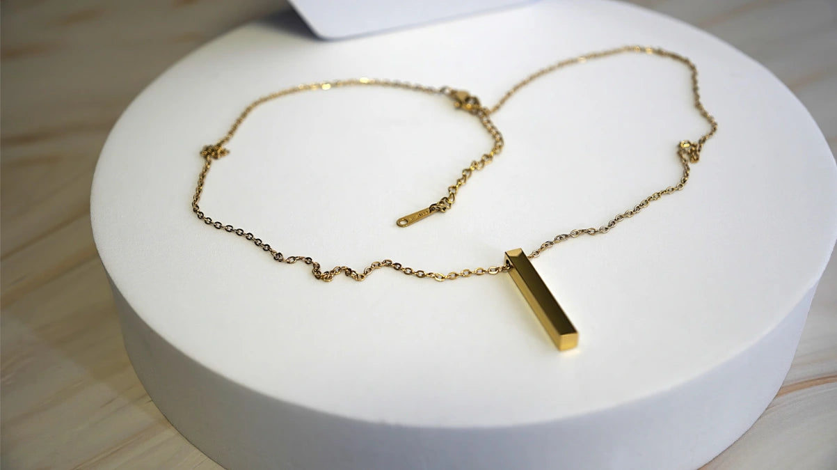 COLLANA CON LINGOTTO PERSONALIZZABILE